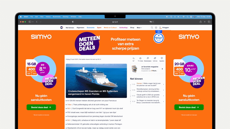 Simyo - Meteen Doen Deals preview